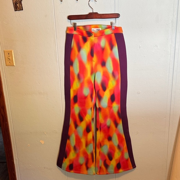 INC International Concepts Colorful Flared Pants  (Men or Women)  30x34 - Picture 1 of 6